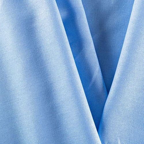 Лен-вискоза 035-00813 небесно-голубой однотонный