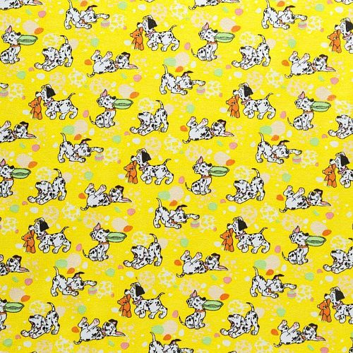 Фланель 060-08261 ярко-желтый принтованный