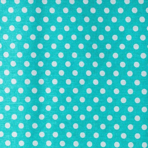 Бязь 007-00641 бирюзовый принтованный