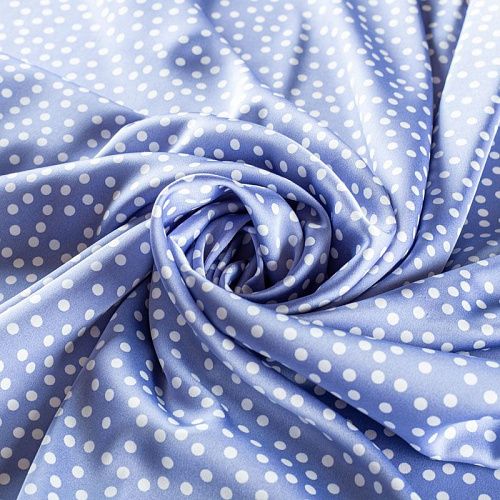 Шелк синтетический 065-01315 лавандовый принтованный