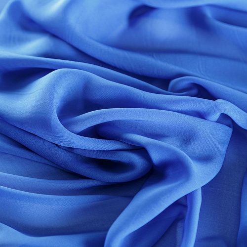 Шифон К28-708 небесно-голубой однотонный
