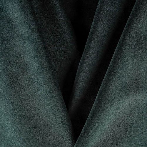 Бархат К32-608 хвойный зеленый однотонный