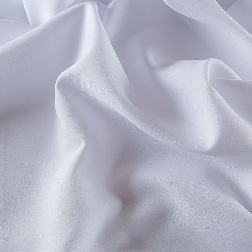 Ткань портьерная негорючая габардин 16-02-13734 белый однотонный