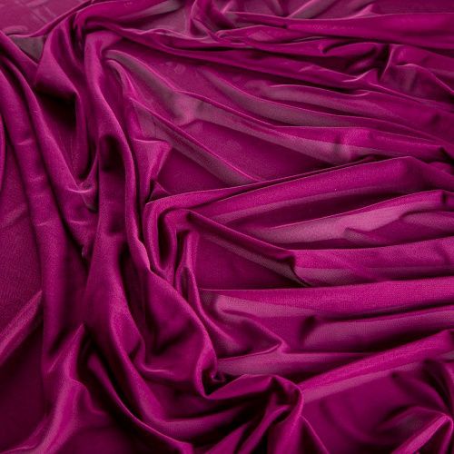 Сетка трикотажная 050-02334 сливовое вино однотонный