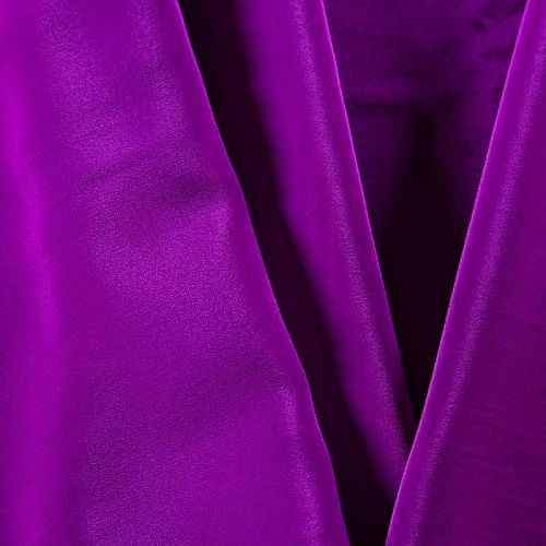 Крепдешин натуральный 028-09532 пурпурный однотонный