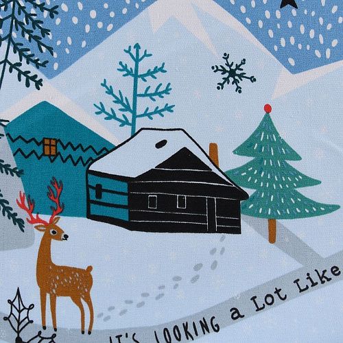 Дорожка декоративная 063-11020 голубой принтованный