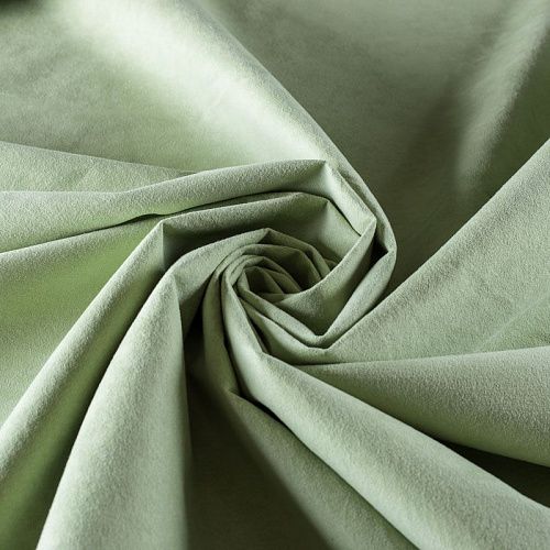 Замша искусственная К29-510 светло-салатовый однотонный