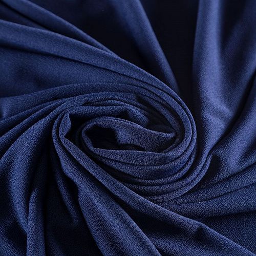 Джерси 014-03343 темно-синий однотонный