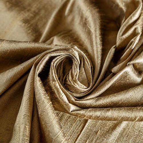 Дикий шелк 016-04740 золотисто-бежевый однотонный