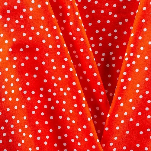 Штапель 069-01481 красный принтованный