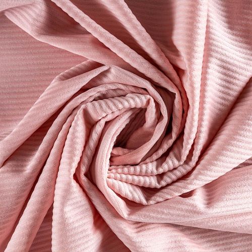 Вельвет К30-064 розовый однотонный