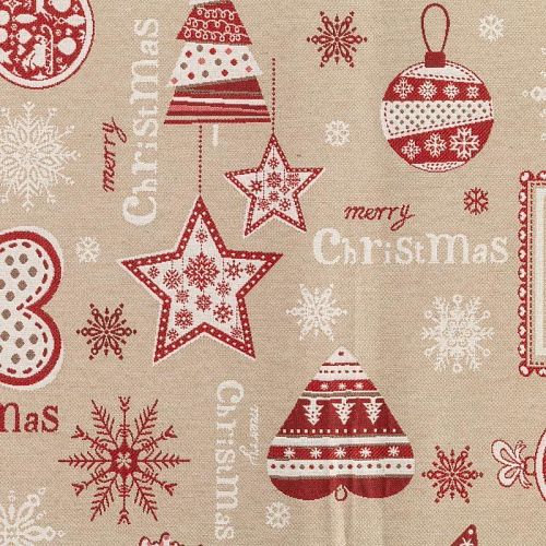 Гобелен гостиный Т415-02-10 серо-бежевый рождество