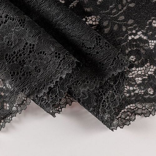 Кружево эластичное 170 мм Ф01-0289 черный