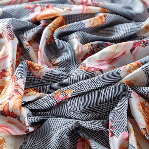 Вискоза "Лоренцо" 036-08336 белый принтованный