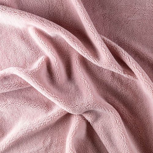 Мех искусственный К30-127 Col.22 пудрово-розовый однотонный