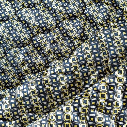 Ткань курточная 2-х сторонняя 033-03871 светло-желтый принтованный