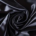 Сатин стрейч 001-09748 черный однотонный