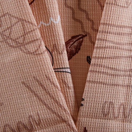 Полотно вафельное 007-15300 ореховый принтованный