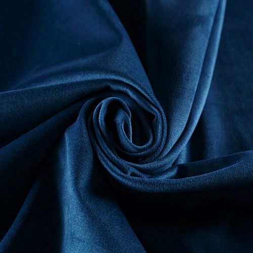 Ткань мебельная микровелюр 09-02-08951 океанский синий однотонный