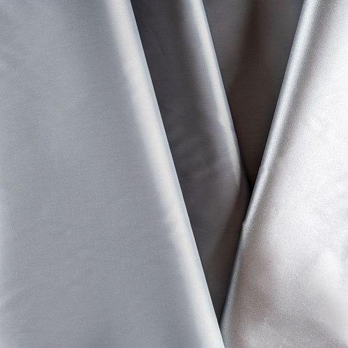 Ткань плащевая К33-686 серебристо-серый однотонный