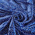 Шелк синтетический 065-01461 сапфировый принтованный