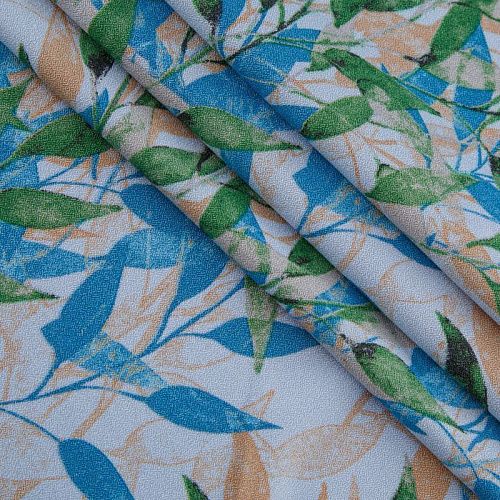 Креп стрейч 026-13863 туман принтованный