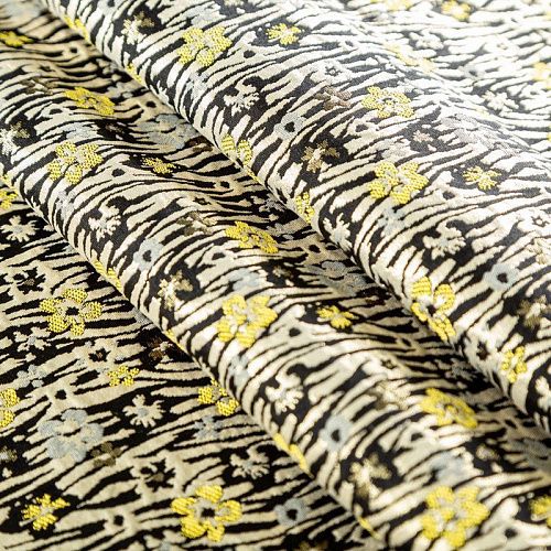 Жаккард с люрексом 017-03666 песочно-черный