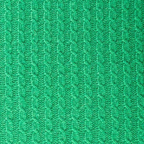 Трикотаж вязаный 056-03464 зеленый однотонный