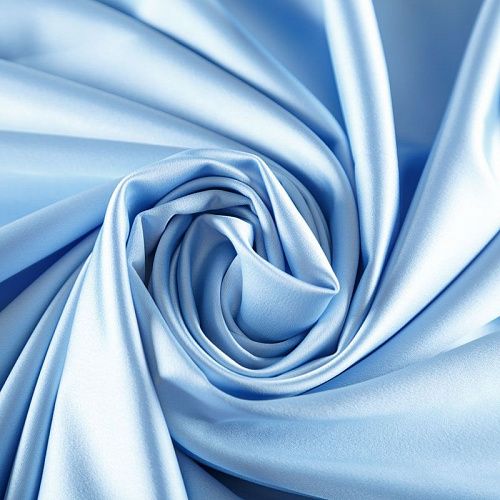 Сатин стрейч 001-07809 разбеленный голубой однотонный