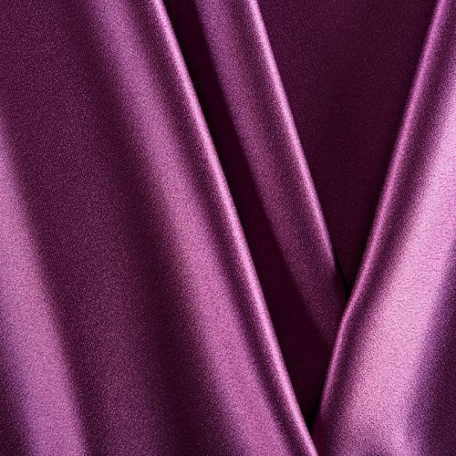 Кади креп-атлас 001-06587 сливовый однотонный