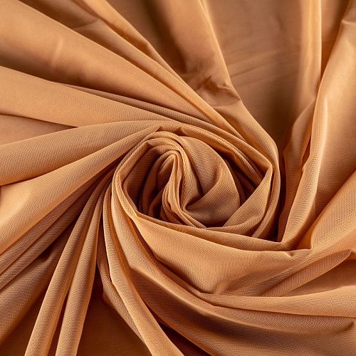 Сетка трикотажная К33-167 бронзовый загар однотонный