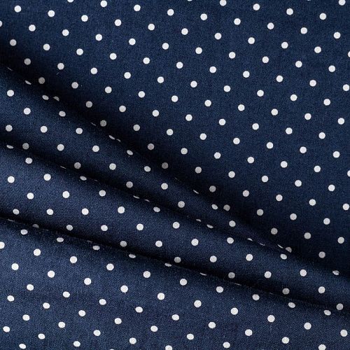 Коттон К36-074 темно-синий принтованный