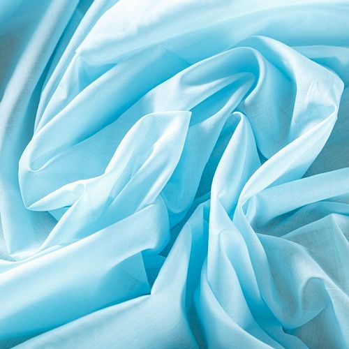 Батист 003-07835 голубой однотонный