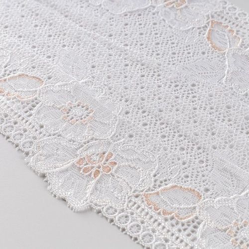 Кружево эластичное 120 мм Ф01-0261 белый