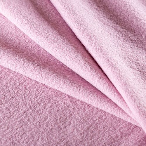 Букле К20-530 розовый однотонный