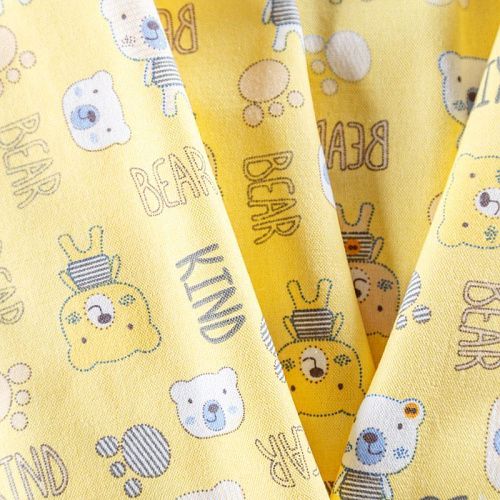 Фланель 060-09938 желтый принтованный