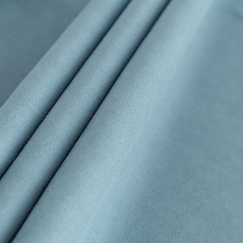 Замша портьерная h-300 см 500-02-128 бирюзово-синий однотонный