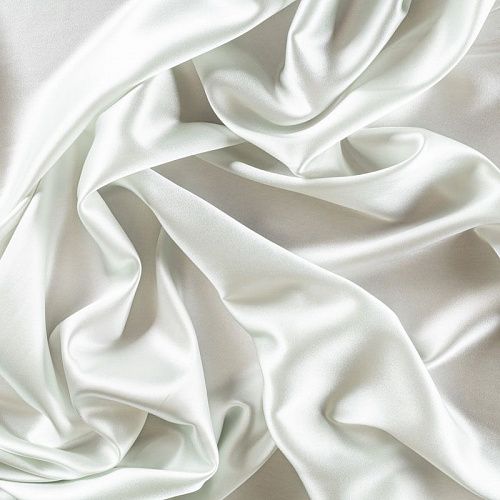 Шелк натуральный К15-1009 белый однотонный