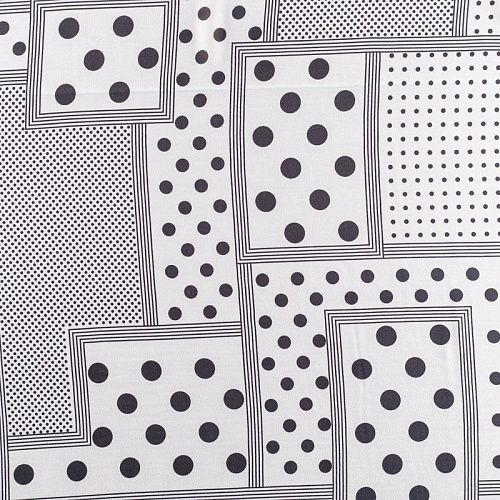 Креп-шифон 027-01432 белый принтованный