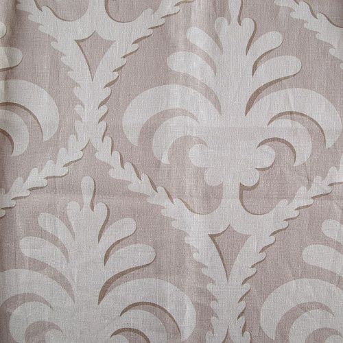 Ткань портьерная лен 504-02-01 песочный принтованный