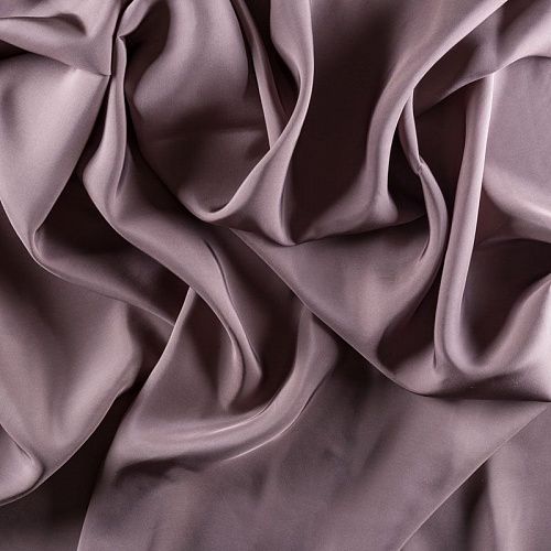 Шелк натуральный К15-1187 дымчато-серый однотонный