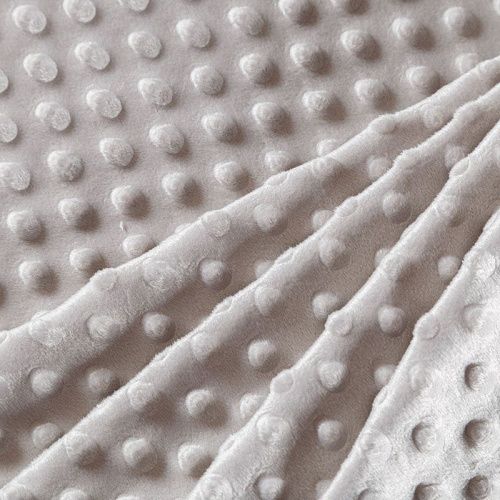 Плюш Minky 044-05474 серебристо-серый однотонный