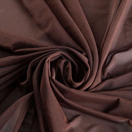 Сетка трикотажная 050-02094 шоколадный однотонный
