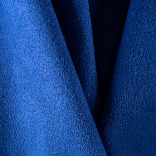 Ткань пальтовая К25-286 васильковый однотонный