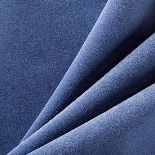 Ткань мебельная микрофлок 22-02-00766 синий однотонный