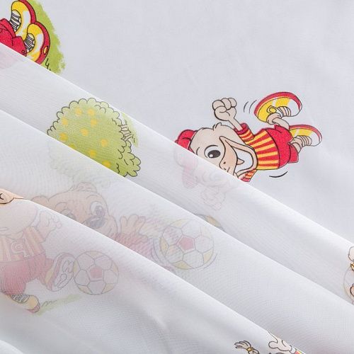 Тюль капрон Т241-01-420 белый принтованный