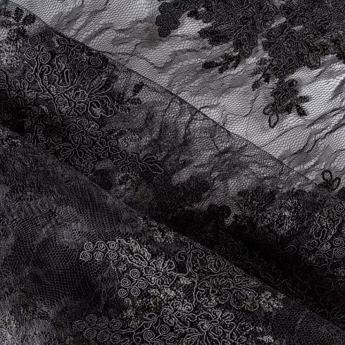 Гипюр К19-352 черный