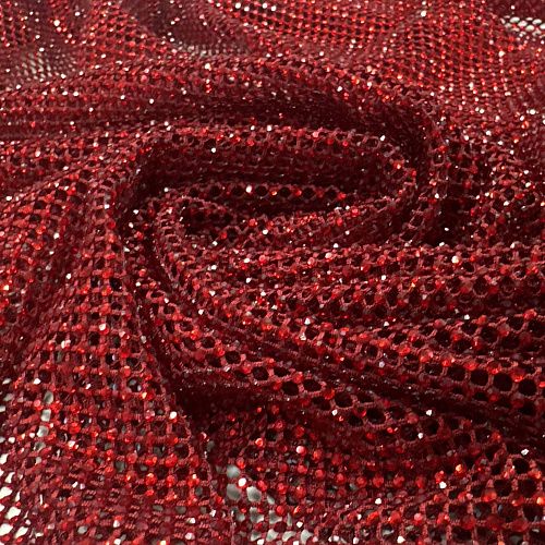 Сетка со стразами Swarovski 050-20875 вишневый