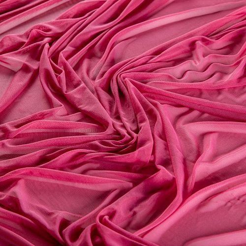 Сетка трикотажная 050-02097 малиновый однотонный