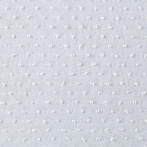 Органза с флоком 039-09162 сливочный однотонный